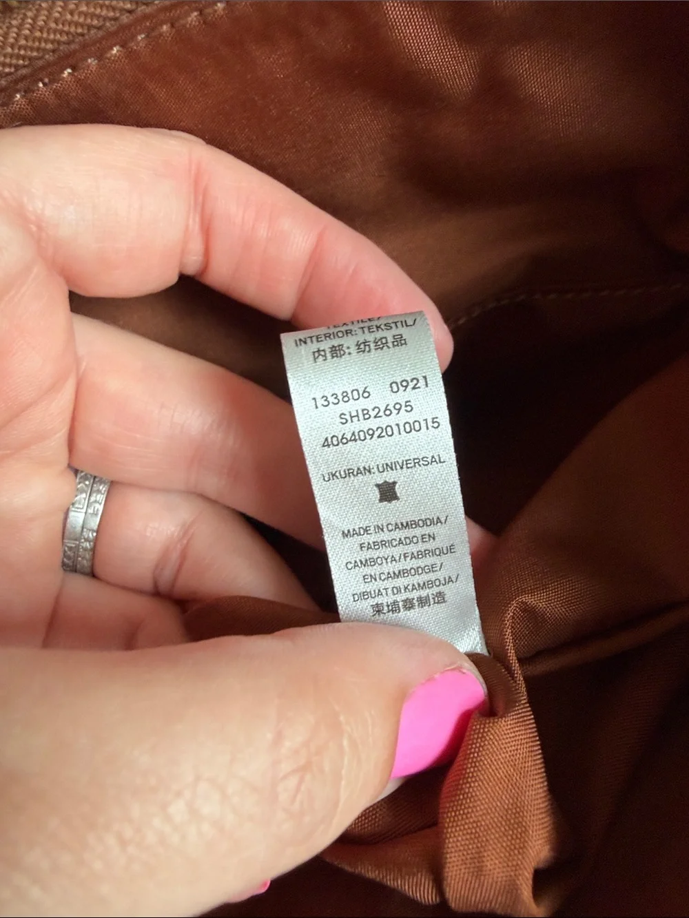 Fossil Rust Brown Leather Backpack Tote